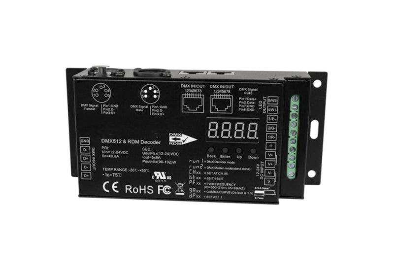 DR SERIES LED Drivers /Controllers - DR-DMX-5CH-DEC