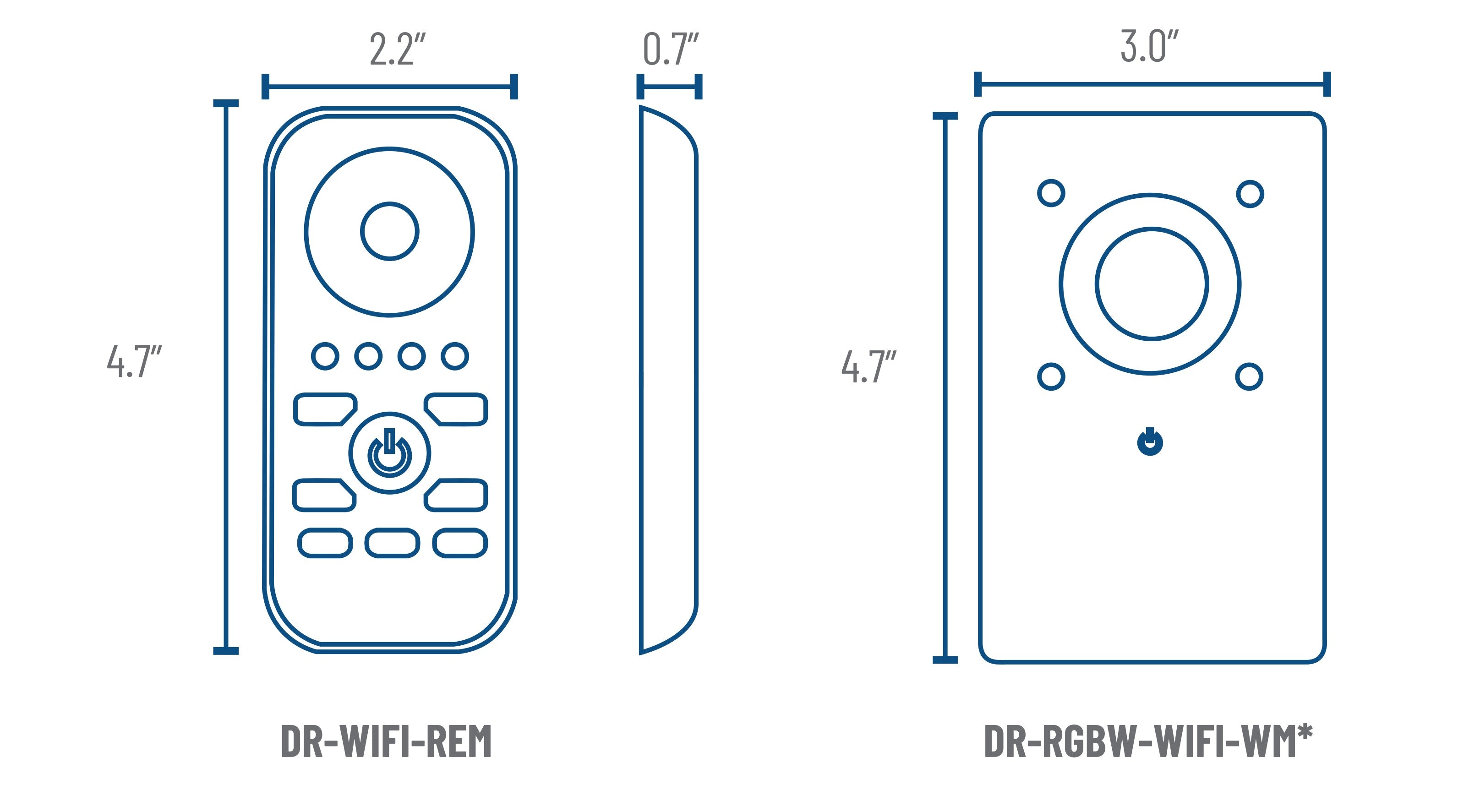 DR-RGBW-WIFI-CON - RF / WIFI  RGBW CONTROLLER