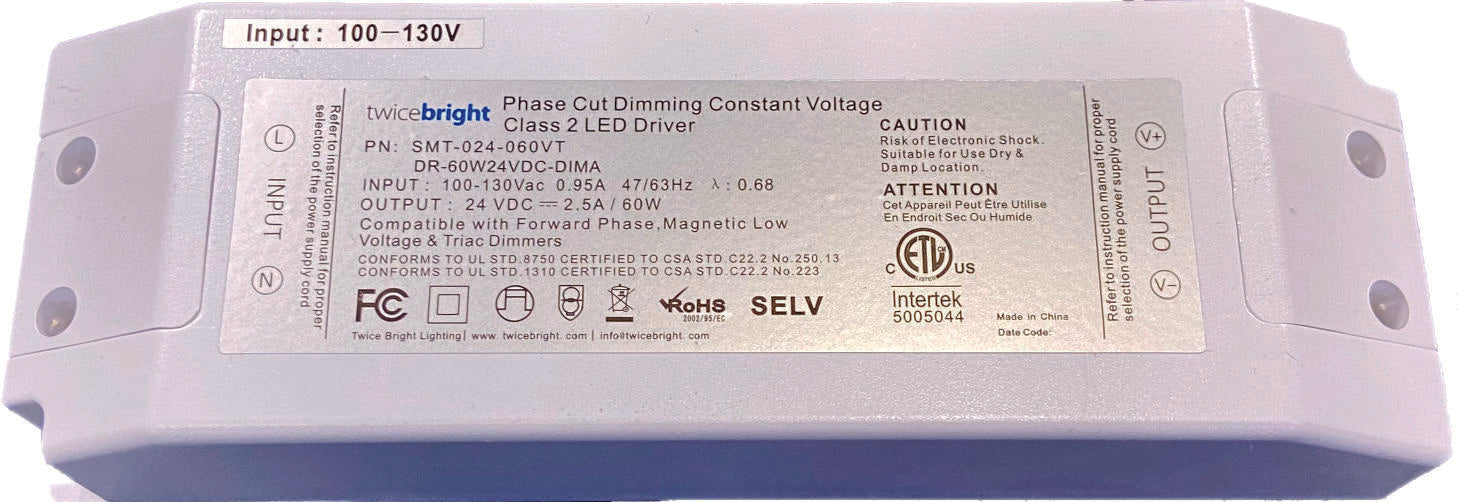 DR-12VDC-DIMA - PHASE DIMMABLE LED DRIVERS