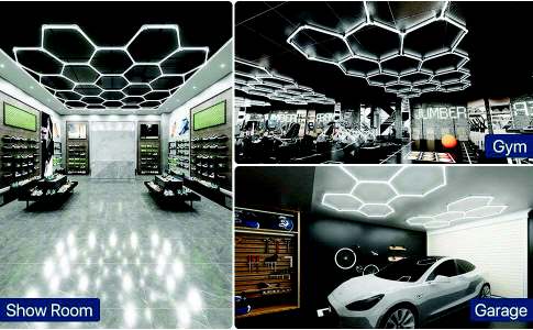 HEXAGON LED CEILING LIGHTS